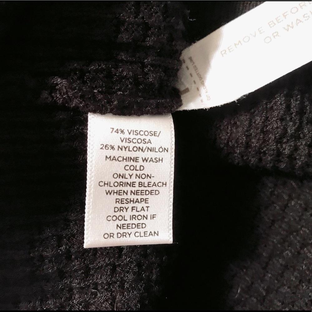 NWOT Medium Loft short sleeve black sweater - Picture 4 of 4